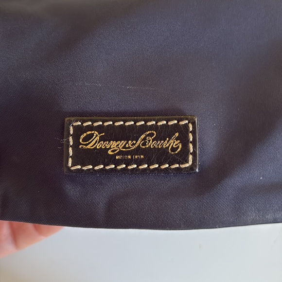 Dooney & Bourke North South Triple Zipper Small Navy Nylon Crossbody - Picture 5 of 10